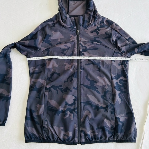 Zyia Forest Camo Zipper Hoodie Jacket black and gray camo Women - Picture 12 of 16